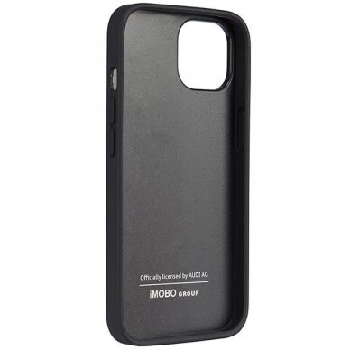 Dėklas Audi Synthetic Leather iPhone 14 Juodas AU-TPUPPCIP14-TT/D1-BK 4