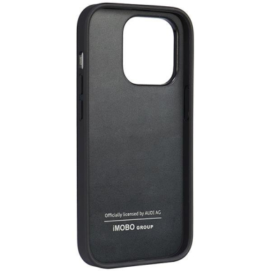 Dėklas Audi Synthetic Leather iPhone 14 Pro Juodas AU-TPUPPCIP14P-TT/D1-BK 4