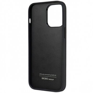 Dėklas Audi Synthetic Leather iPhone 14 Pro Max Juodas AU-TPUPPCIP14PM-TT/D1-BK 5