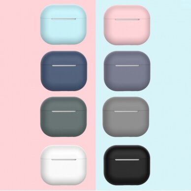 Akcija! Dėklas ausinėms Apple AirPods 3 Baltas (case C)  3