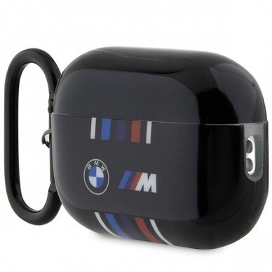 Dėklas ausinėms BMW Multiple Colored Lines BMAP222SWTK AirPods Pro 2 gen Juodas 2