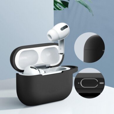 Dėklas ausinėms ESR BOUNCE Apple AIRPODS PRO 1/2 Juodas 1