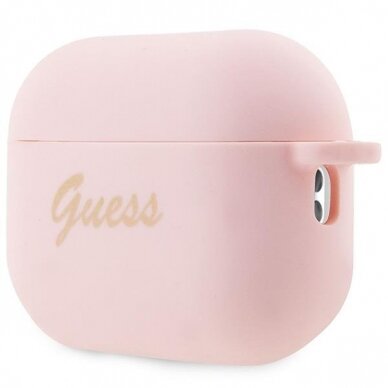 Dėklas ausinėms Guess Charm Heart Collection GUAP2LSCHSP AirPods Pro 2 Rožinis 2