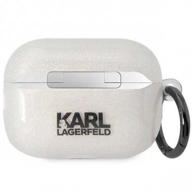 Dėklas ausinėms Karl Lagerfeld Choupette KLAP2HNKCTGT Airpods Pro 2 Permatomas 1