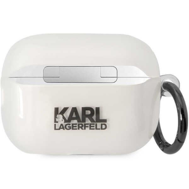 Dėklas ausinėms Karl Lagerfeld Ikonik Choupette KLAP2HNCHTCT Airpods Pro 2 Permatomas 1