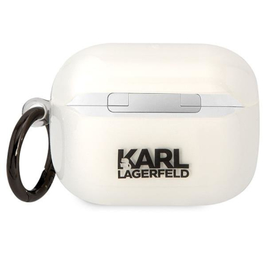 Dėklas ausinėms Karl Lagerfeld Karl`s Head KLAPHNIKTCT AirPods Pro Permatomas 1