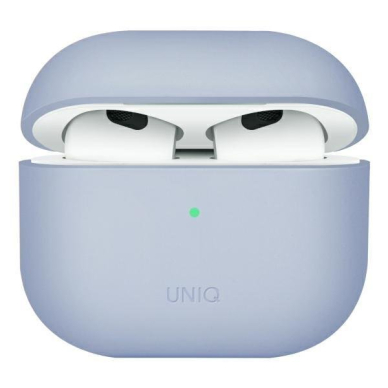 Dėklas ausinėms Uniq case Lino AirPods 3 Mėlynas