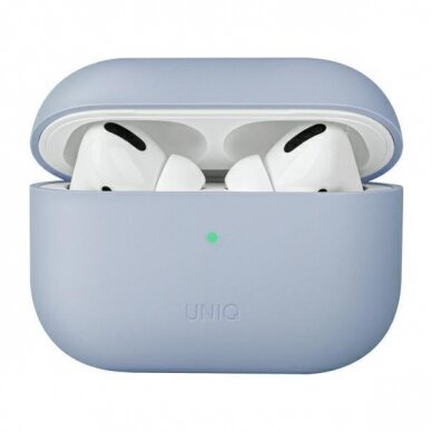 Dėklas ausinėms Uniq case Lino AirPods Pro Mėlynas