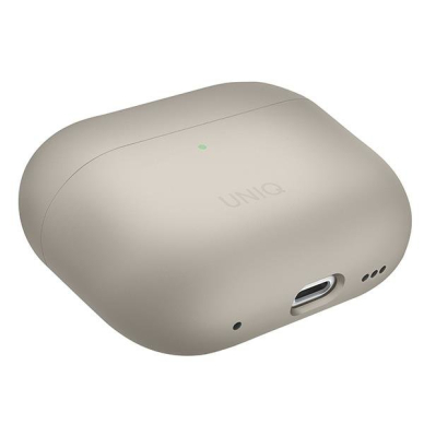 Dėklas ausinėms Uniq Lino AirPods Pro 2 gen Smėlinis 3