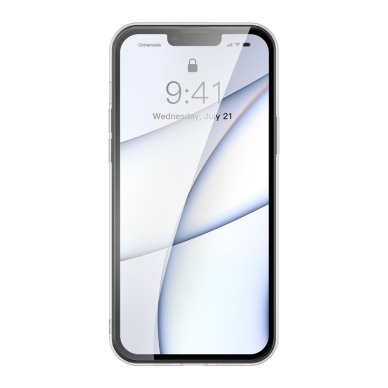 Dėklas Baseus Frosted Glass iPhone 13 Pro Juodas (ARWS000401) 7