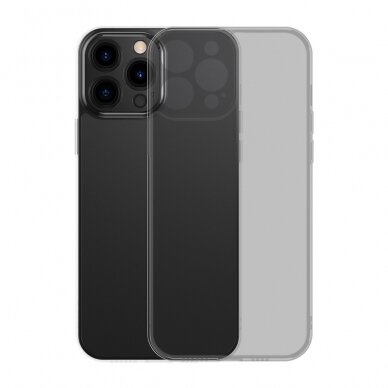 Dėklas Baseus Frosted Glass iPhone 13 Pro Juodas (ARWS000401)