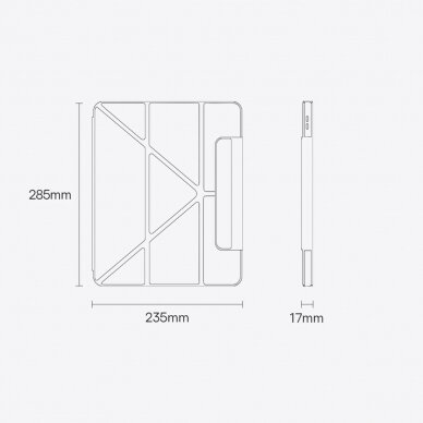 Dėklas Baseus Safattach Y-type iPad Pro 12.9 "2018/2020/2021 Baltas (ARCX010102) 25