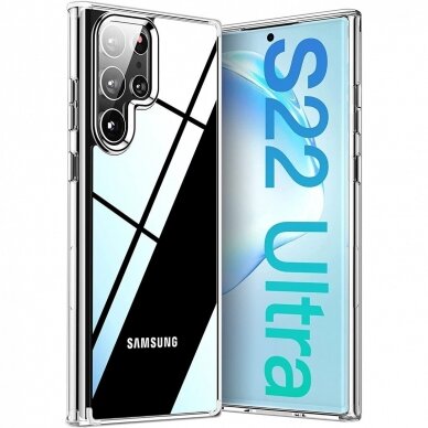 Dėklas BeHello ThinGel Samsung S908 S22 Ultra skaidrus