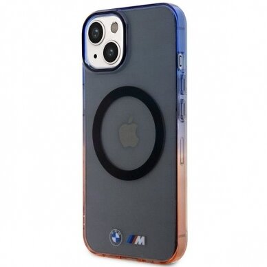 Dėklas BMW Gradient Bumper MagSafe BMHMP14SHTGE iPhone 14 Pilkas 1