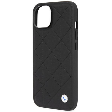 Dėklas BMW Leather Quilted BMHCP14S22RQDK iPhone 14 Juodas 5