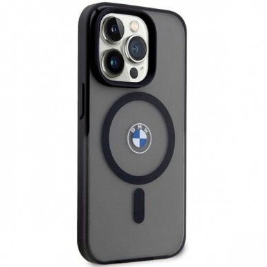 Dėklas BMW Signature MagSafe BMHMP14LDSLK iPhone 14 Pro Juodas 3