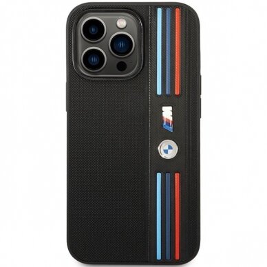 Dėklas BMW Tricolor M Collection BMHCP14L22PPMK iPhone 14 Pro Juodas 2