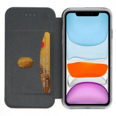 Dėklas Book Elegance Apple Iphone 11 Tamsiai Mėlynas  2