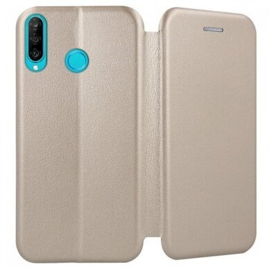 Dėklas Book Elegance Huawei P30 Lite Aukso Spalvos  DZWT2129 1