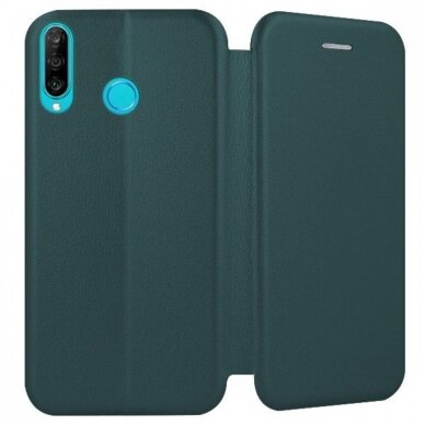 Dėklas Book Elegance Huawei P30 Lite Tamsiai Žalias  DZWT2129 1