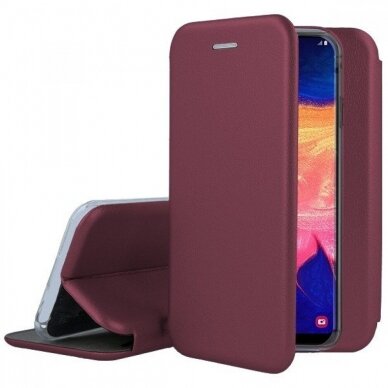 Dėklas Book Elegance Samsung A105 A10 Bordo