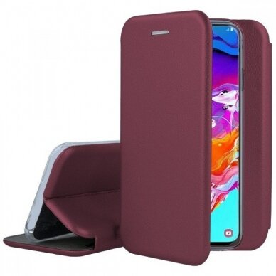 Dėklas Book Elegance Samsung A405 A40 Bordo