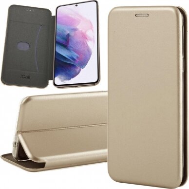 Dėklas Book Elegance Samsung A556 A55 5G auksinis