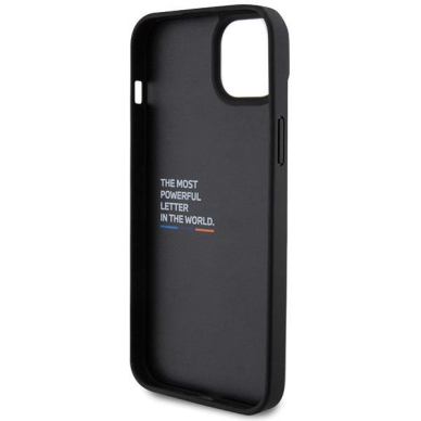 Dėklas BWM Leather Carbon  iPhone 15 Plus - Juodas 6