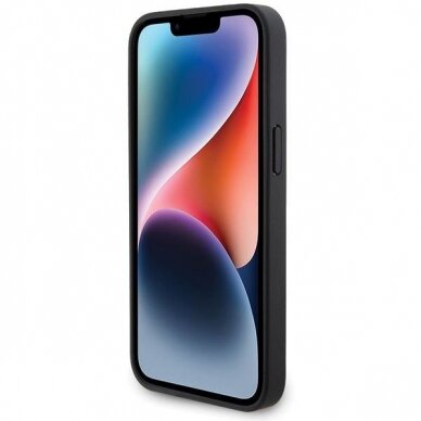 Dėklas BWM Leather Carbon  iPhone 15 Pro Max - Juodas 4