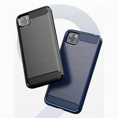 Dėklas Carbon Case Flexible Huawei Y5p Juodas DZWT2129 1