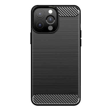 Dėklas Carbon Case Flexible iPhone 13 Pro juodas 7