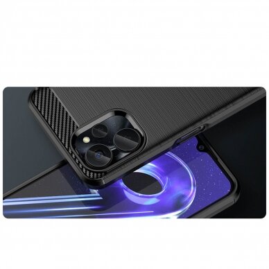 Dėklas Carbon Case Flexible Realme 10 5G / Realme 9i 5G Juodas 8