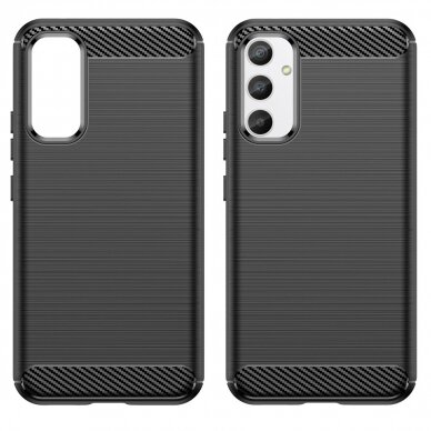 Dėklas Carbon Case flexible Realme 10 Pro Juodas 7