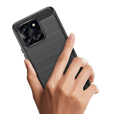 Dėklas Carbon Case for Honor X6a - Juodas 4