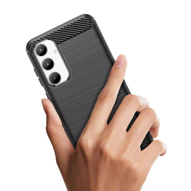 Dėklas Carbon Case for Samsung Galaxy A35 - Juodas 4