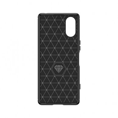 Dėklas Carbon Case for Sony Xperia 5 V - Juodas 3