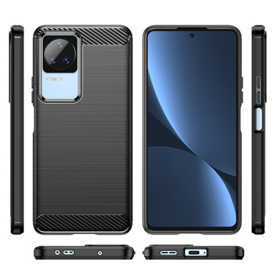 Dėklas Carbon Case for Xiaomi Poco F4 5G Juodas 1