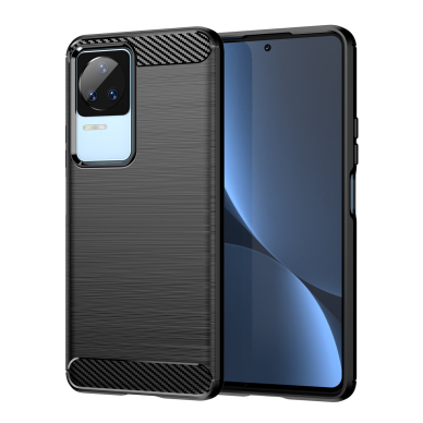 Dėklas Carbon Case for Xiaomi Poco F4 5G Juodas