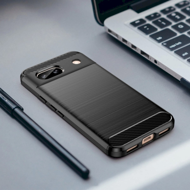 Dėklas Carbon Case Google Pixel 8A Juodas 12