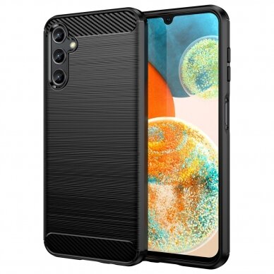 Samsung Galaxy A14 Dėklas Carbon Case 5G Juodas