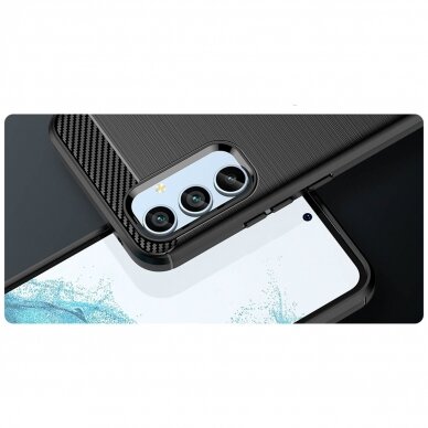 Samsung Galaxy A54 5G Dėklas Carbon Case Juodas 7