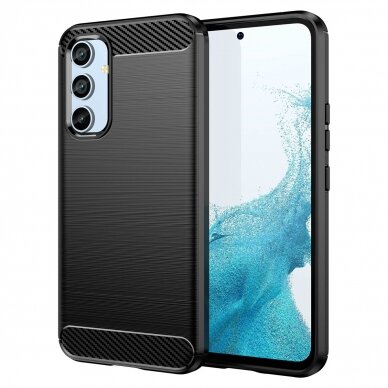 Samsung Galaxy A54 5G Dėklas Carbon Case Juodas