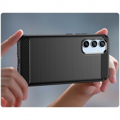 Samsung Galaxy A54 5G Dėklas Carbon Case Mėlynas 5