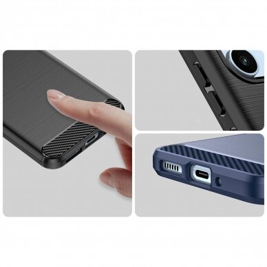 Samsung Galaxy A54 5G Dėklas Carbon Case Mėlynas 9