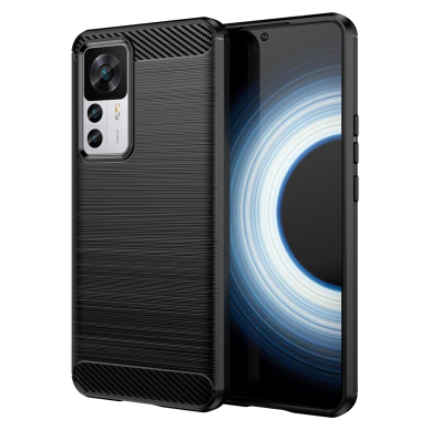 Dėklas Carbon Casefor Xiaomi 12T Pro / Xiaomi 12T Juodas