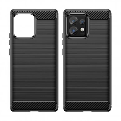 Dėklas Carbon Flexible Motorola Edge Plus 2023 / Moto X40 Pro / Moto X40 Juodas 7