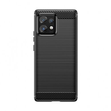 Dėklas Carbon Motorola Edge 40 Pro - Juodas