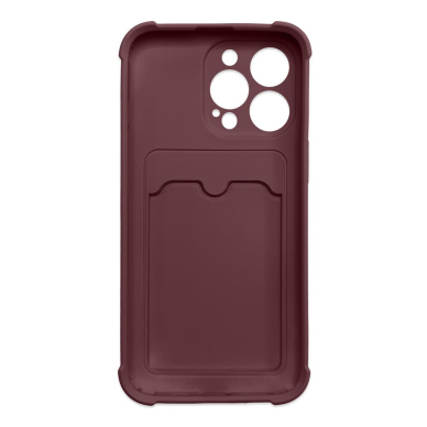 Akcija! Dėklas Card Armor Case iPhone 12 Pro bordo 1