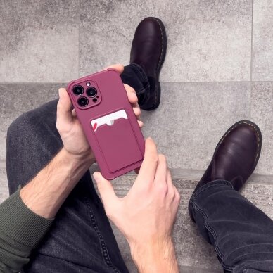 Dėklas Card Armor Case iPhone 13 mini Bordo 8