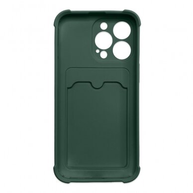 Dėklas Card Armor Case iPhone 13 mini tamsiai žalias 1